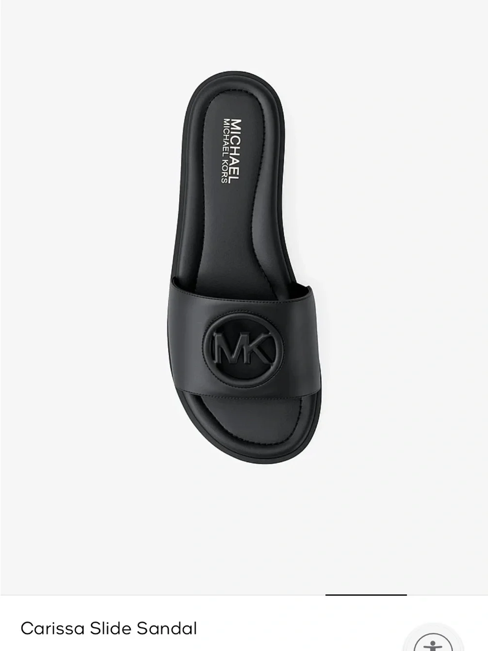 Michael Kors Black Carissa Logo Slide Sandal